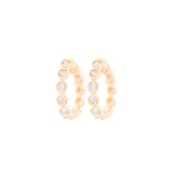 0.50ct Diamond 14K Gold Hoops Earrings