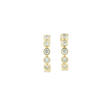 0.50ct Diamond 14K Gold Hoops Earrings