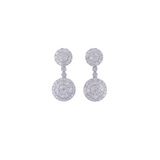 4.37ct Diamond 14K Gold Dangle Earrings