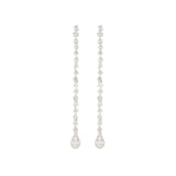 0.75ct Diamond 14K Gold Linear Drop Earrings