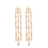 6.15ct Diamond 14K Gold Earrings