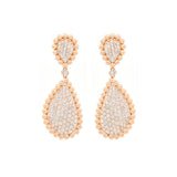 2.10ct Diamond 14K Gold Dangle Earrings