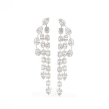 2.35ct Diamond 14K Gold Cascade Cocktail Earrings