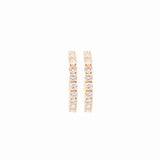 0.5ct Diamond 14K Gold Hoop Earrings