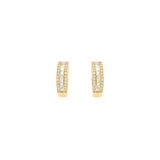 0.64ct Diamond 14K Gold Huggie Earrings