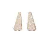 5.63ct Diamond 18K Gold Statement Pave Earrings