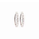 0.70ct Diamond 14K Gold Hoop Earrings