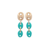 0.08ct Diamond 14K Gold Dangle Earrings