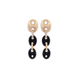 0.08ct Diamond 14K Gold Dangle Earrings