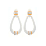 1.48ct Diamond 18K Gold Painted Earrings