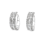 3.0ct Diamond 14K Gold Huggie Earrings