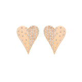 0.53ct Diamond 14K Heart Earrings