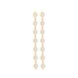 1.01ct Diamond 14K Gold Dangle Drop Earrings