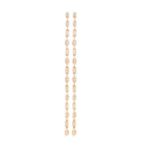 0.69ct Diamond 14K Gold Long Dangle Drop Earrings