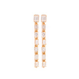 1.44ct Diamond 14K Gold Cut Bezel Drop Earrings