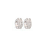 0.60ct Diamond 18K Gold Huggie Hoop Earrings