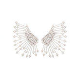 2.46ct Diamond 18K Gold Cluster Earrings