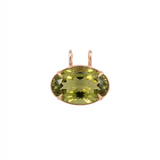 33.20ct Olive Quartz 18K Gold Large Statement Pendant