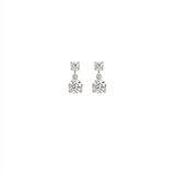 0.52ct Diamond 14K Gold Stud Drop Earrings