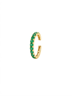 0.28ct Emerald 18K Gold Ear Cuff
