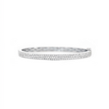 1.80ct Diamond 18K Gold Pave Bangle Bracelet