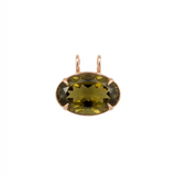 33.20ct Olive Quartz 18K Gold Large Statement Pendant