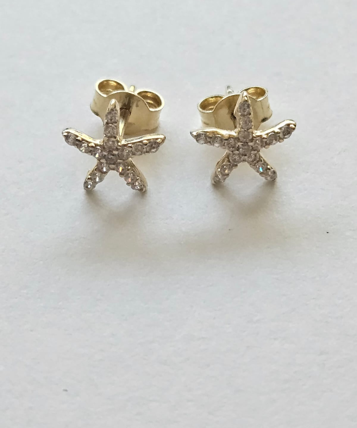 14KY Dainty Earrings Starfish