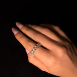 7.07ct Diamond 18K Gold Heart Eternity Ring