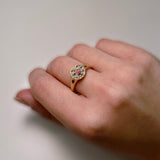 1.62ct Diamond and Citrine 14K Gold Ring