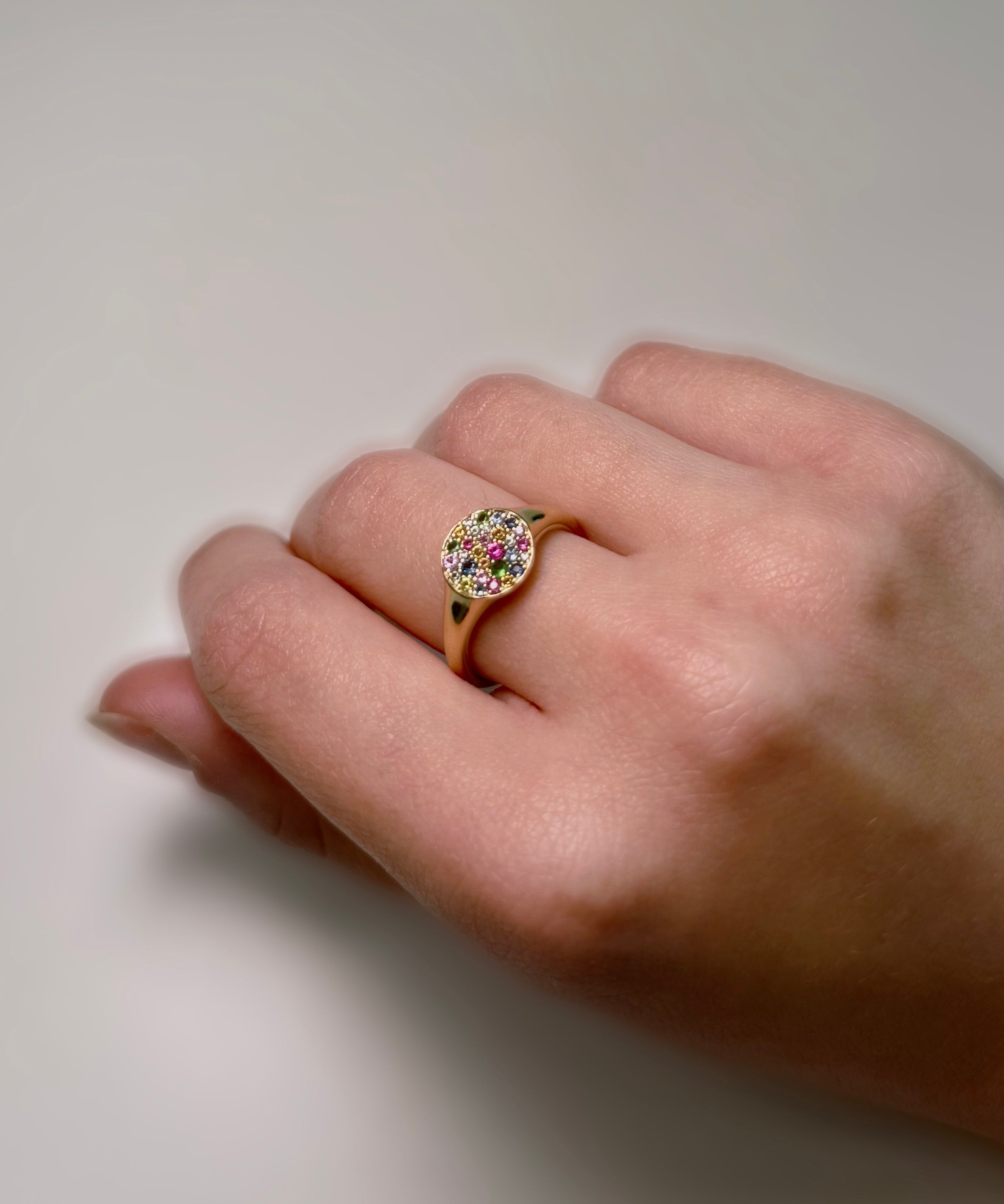 1.62ct Diamond and Citrine 14K Gold Ring
