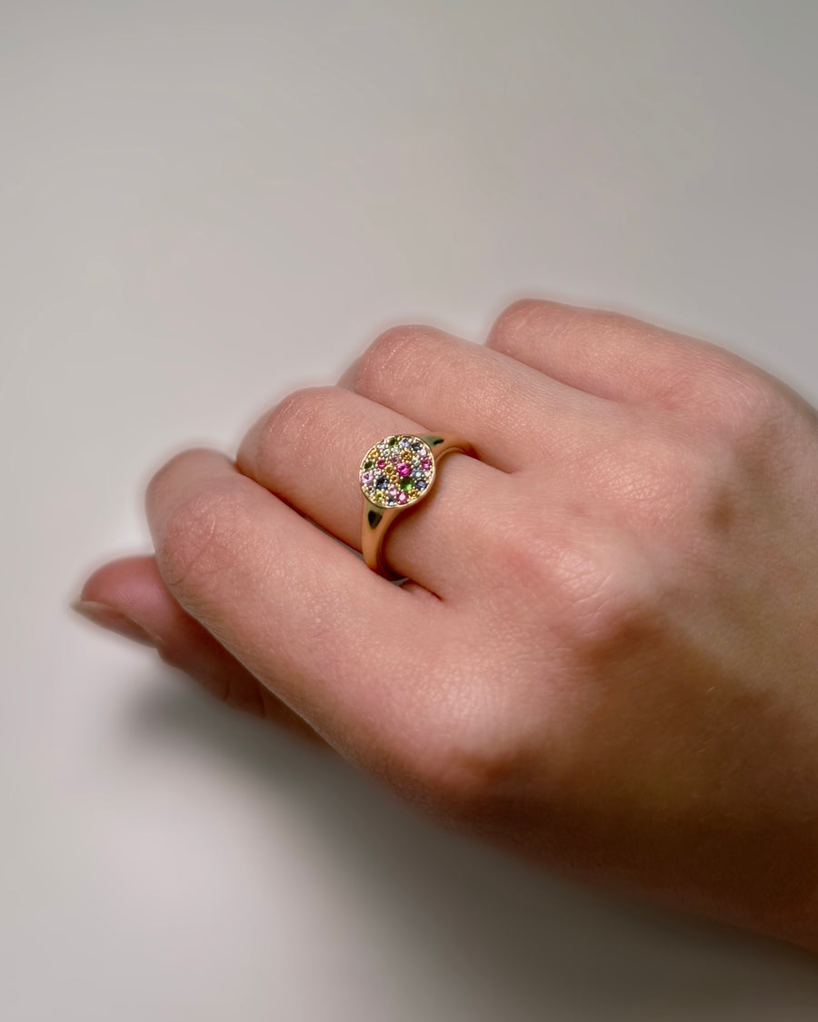 1.62ct Diamond and Citrine 14K Gold Ring