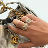 2.00ct Diamond 14K Gold Multi Row Ring