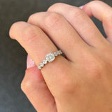 0.55ct Diamond 18K Gold Illusion Ring