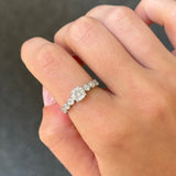 0.55ct Diamond 18K Gold Illusion Ring