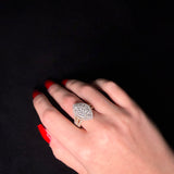 2.00ct Diamond 14K Gold Pear Cocktail Ring