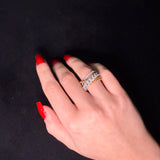 0.80ct Diamond 18K Gold Multi Chain Ring