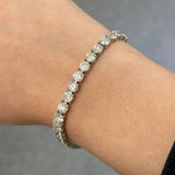 12.33ct Diamond 14K Gold Classic Tennis Bracelet
