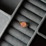 1.62ct Diamond and Citrine 14K Gold Ring