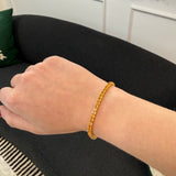 5.65cts Citrine 18K Gold Tennis Bracelet