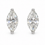 1.02ct Diamond 18K Gold Marquise Stud Earrings