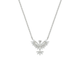 1.00ct Diamond 18K Gold Holy Spirit Cluster Pendant Chain Necklace