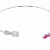 3.10cts Diamond Ruby 18K Gold Collar Necklace