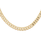 15ct Diamond 14K Gold Pave Miami Cuban Link Chain Necklace