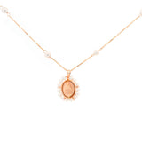 Miniature Miraculous on Pearl 14K Gold Necklace
