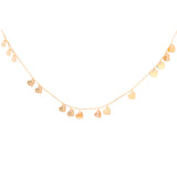 Mini Multi Hearts 14K Gold Necklace