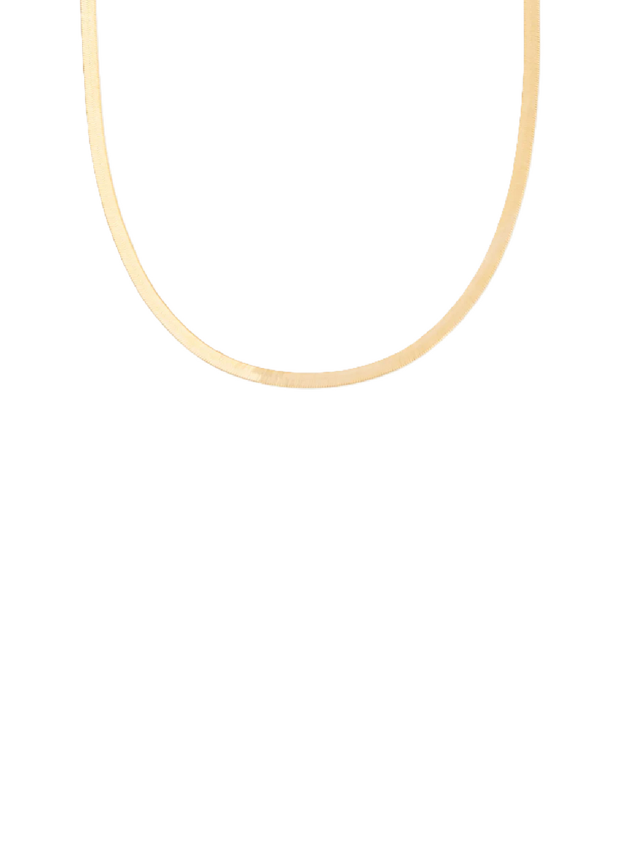 14K Gold 1,5mm Herringbone Chain Necklace