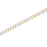 18KY 4.0g Cicle Station Necklaces 45cm