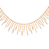 4.56ct Diamond 14K Gold Statement Necklace