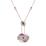1.87ct Diamond Tanzanite 18K Gold Pendant Necklace