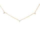 1.13ct Diamond 14K Gold Stationed Necklace